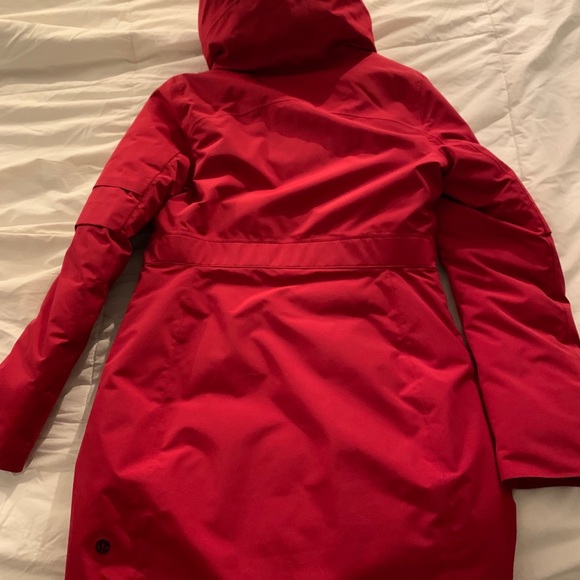 SOLD - Red lululemon winter warrior parka - Picture 3 of 3
